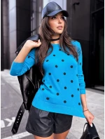 Dámsky sveter Athena blue FashionStreet MY2059 Dámsky sveter Athena blue FashionStreet MY2059