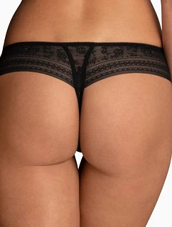 Tanga Fleur 1354 black - RosaFaia