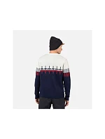 SVETER ROSSIGNOL PATTERNED CN SWEATER, tmavomodrý SVETER ROSSIGNOL PATTERNED CN SWEATER, tmavomodrý