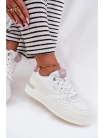Sneakersy Damskie Na Platformie LEE EMMA WOMEN LOW 50251014.00L Białe