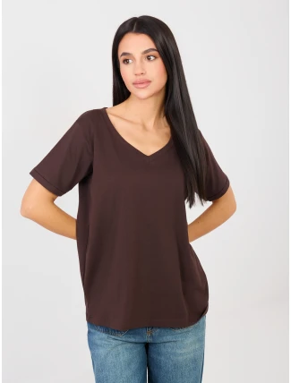 Tričko RV TS A1094.45 tmavohnedé