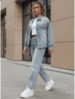 Dámske džínsové nohavice so širokými nohavicami WIDENO modré FashionStreet UY2492