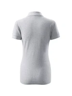 Dámska polokošeľa Pique svetlosivá melír
