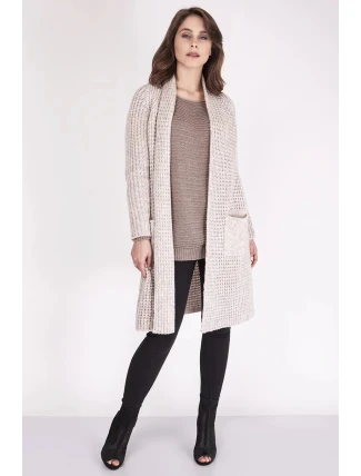 Dámsky sveter PA003 béžový - MKM