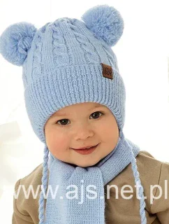 AJS 48-313 Chlapčenský set čiapka+šatka