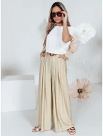 Dámske nohavice MIRELOU beige FashionStreet UY2716 Dámske nohavice MIRELOU beige FashionStreet UY2716