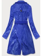 Svetlo modrý tenký kabát z rôznych spojených materiálov (YR2027)