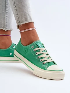 Niskie Trampki Damskie Big Star NN274268 Zielone