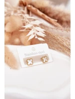 Náušnice z nerezové oceli Perle-zlaté