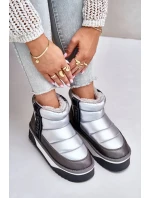 Nízke snežnice na hrubej podrážke D.Franklin Silver Nízke snežnice na hrubej podrážke D.Franklin Silver