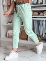 Dámske nohavice s opaskom MADELINA mint FashionStreet UY2624