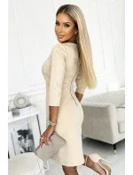 420-2 MARY Šaty so zlatými zámkami - BEACH