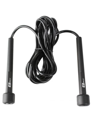 Rýchlostné švihadlo z PVC 275 cm EB FIT čierne 581519 Rýchlostné švihadlo z PVC 275 cm EB FIT čierne 581519