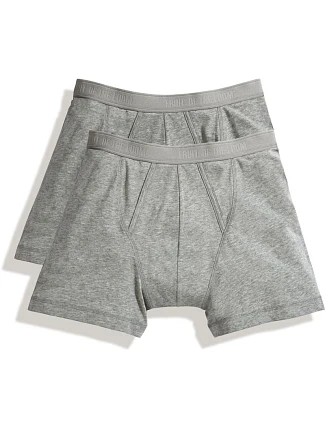 Fruit of the Loom Classic Boxer 2-Pack Pánske boxerky, balenie po 2 ks 16.7026 svetlosivá melírovaná/svetlosivá melírovaná Fruit of the Loom Classic Boxer 2-Pack Pánske boxerky, balenie po 2 ks 16.7026 svetlosivá melírovaná/svetlosivá melírovaná