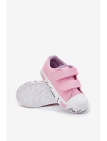 Trampki Dziewczęce Na Rzepy Lee Cooper LCW-25-02-3265K Różowe