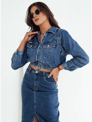 Dámska džínsová bunda BLIRNA modrá FashionStreet TY4167 Dámska džínsová bunda BLIRNA modrá FashionStreet TY4167