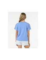 Tričko RIP CURL SURF PUFF RELAXED TEE – GIRL, modré Tričko RIP CURL SURF PUFF RELAXED TEE – GIRL, modré
