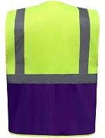 Yoko HVW 801 Hi-Vis multifunkčná vesta 79.W801 hi vis žltá/fialová Yoko HVW 801 Hi-Vis multifunkčná vesta 79.W801 hi vis žltá/fialová