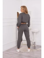 Zateplená súprava s krátkou mikinou grafitová Zateplená súprava s krátkou mikinou grafitová