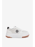 Sneakersy Damskie Na Platformie Big Star RR274572 HI-POLY SYSTEM Białe