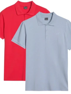 Pánska polokošeľa 4F (SADA 2 KOŠIEL) 2P-SS-4FWSS25TPTSM407-92S