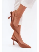 Sandały Damskie Na Szpilce Camel Lunira