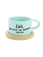 KÁVA, KEĎŽE NEMÁM KOKAÍN - mätový hrnček 200 ml