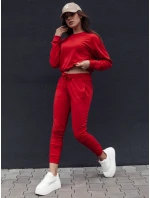 Dámske tepláky RELAX MODE červené FashionStreet UY2141 Dámske tepláky RELAX MODE červené FashionStreet UY2141