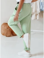 Dámske nohavice chinos s opaskom FashionStreet mint UY2552