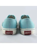 Svetlomodré dámske šnurovacie tenisky (A8865)