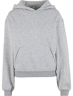 Build your Brand BY 444 Dámska mikina s kapucňou v oversize strihu „Loose Fit“ 56.0444 šedá melírovaná