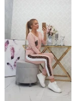 Sada s leopardím potlačou tmavo púdrovo ružová Sada s leopardím potlačou tmavo púdrovo ružová