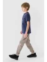 Spodnie Chłopięce Dresowe Joggery 4FJWAW24TTROM760-26S Szare