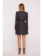 M884 Džínsové šaty - grafitové