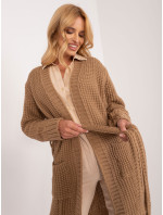 Dlhý pletený sveter s opaskom