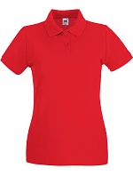 Fruit of the Loom Lady-Fit Premium Polo Dámske piqué polo 16.3030 červené Fruit of the Loom Lady-Fit Premium Polo Dámske piqué polo 16.3030 červené