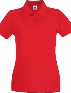 Fruit of the Loom Lady-Fit Premium Polo Dámske piqué polo 16.3030 červené