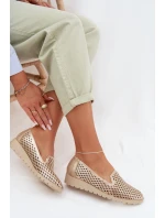 Dámské síťované polobotky Zlaté Flariette