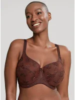 Dámska podprsenka Tango 3251B Tmavohnedý vzor muškátového orieška - Panache