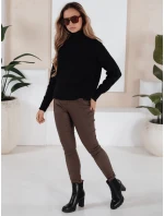Dámske nohavice LIZZY hnedé FashionStreet UY1782