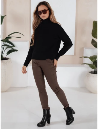Dámske nohavice LIZZY hnedé FashionStreet UY1782