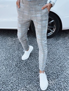 Pánske svetlosivé nohavice FashionStreet UX4407