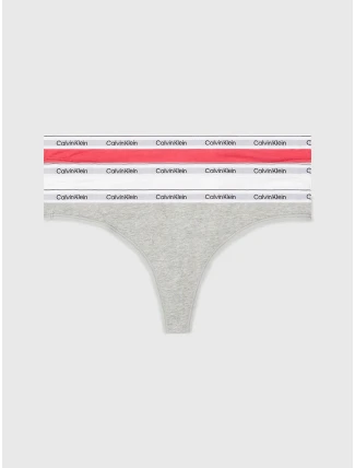 Dámske tangá 3Pack 000QD5209E NP4 Multicolour - Calvin Klein