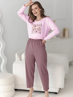 3632 DÁMSKE DLHÉ PYŽAMO SOLENE M–XL