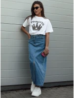 Modrá džínsová sukňa VIRTON FashionStreet CY0465 Modrá džínsová sukňa VIRTON FashionStreet CY0465