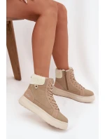Zimné dámske topánky s kožušinou Lee Cooper LCJ-25-01-3736 Beige Zimné dámske topánky s kožušinou Lee Cooper LCJ-25-01-3736 Beige