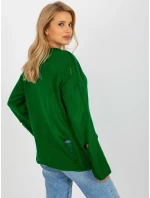 BA SW 8043 jumper.08X tmavo zelená