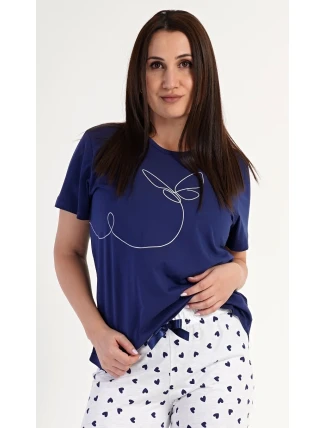 Dámske capri pyžamo Butterfly