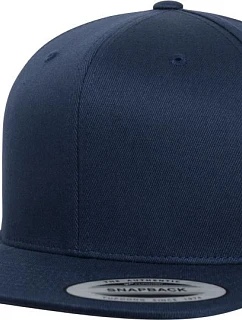 Flexfit 6089OC 6-panelová snapbacková čiapka z organického bavlneného materiálu 55.89OC, tmavomodrá