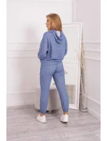 Džínsová mikina s kapucňou v sade